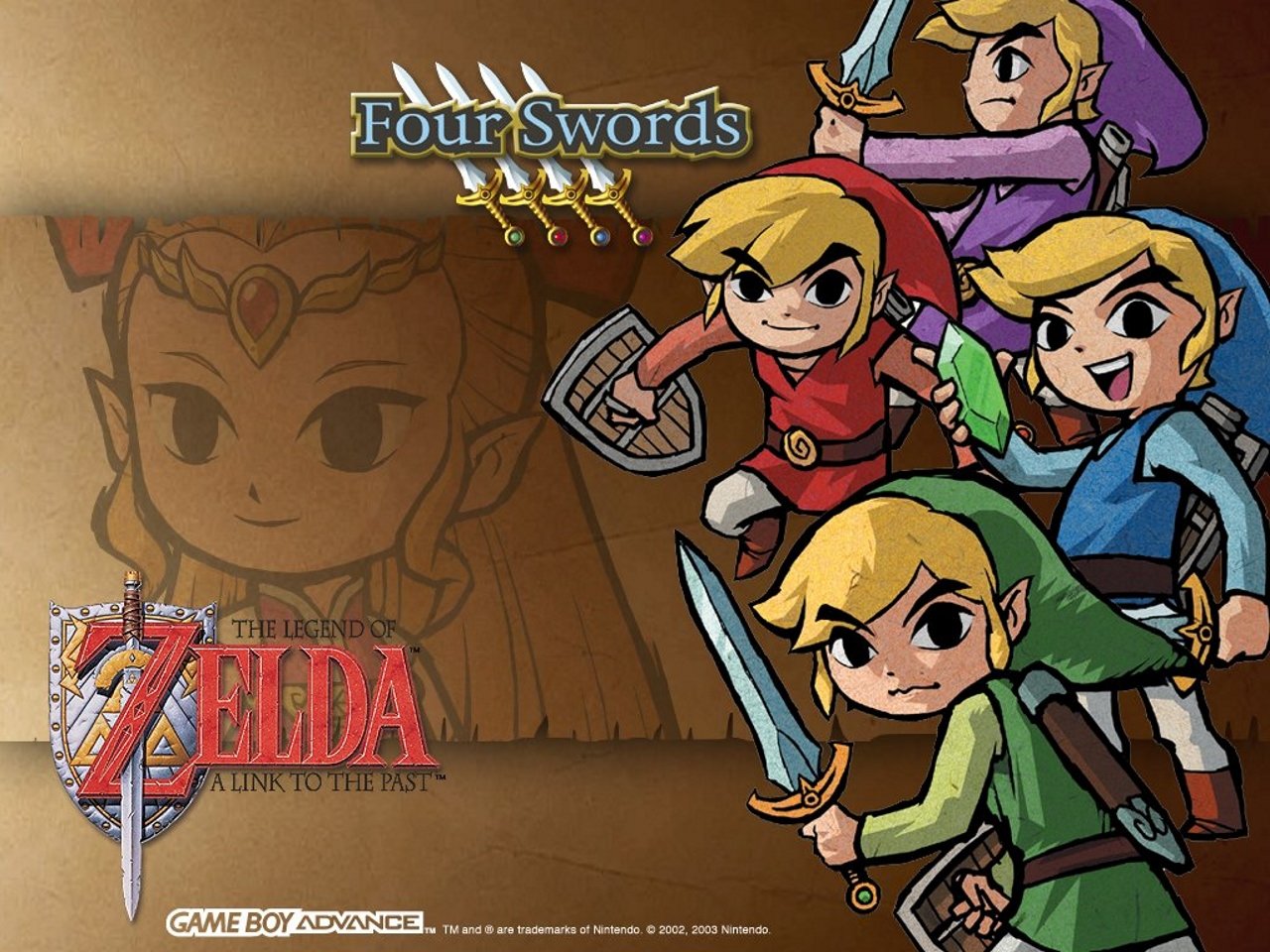 Legend of Zelda: A Link to the Past Four Swords Game Boy Advance