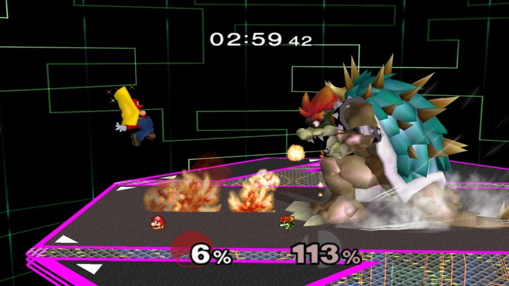 Super Smash Bros. Melee - Classic Mode Gameplay with Giant Giga Bowser  (VERY HARD) 