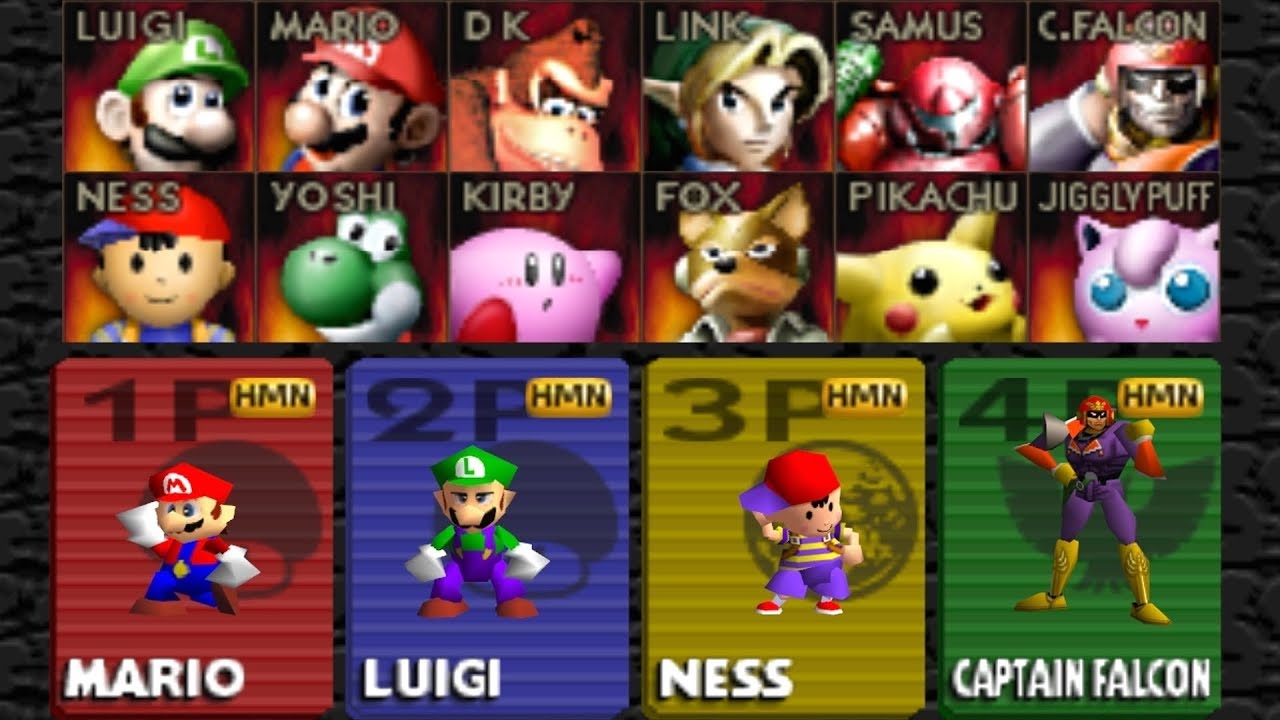 These Pixel Art Versions Of The Super Smash Brothers 64 Characters Are 