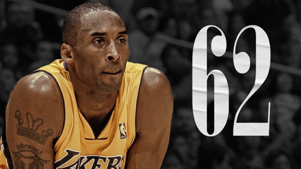 Kobe Bryant 62 to 61