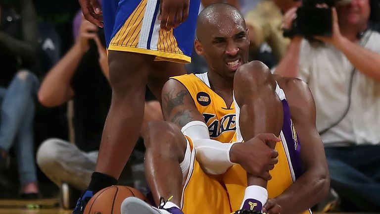 Kobe free throws injury