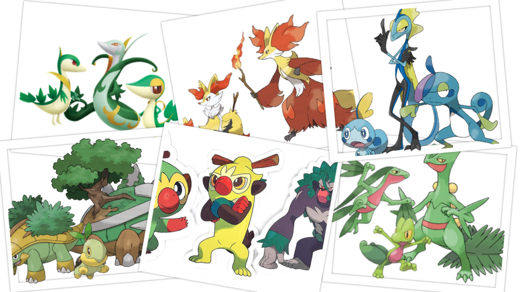 Best Starter Pokemon - Final Evolution & Types