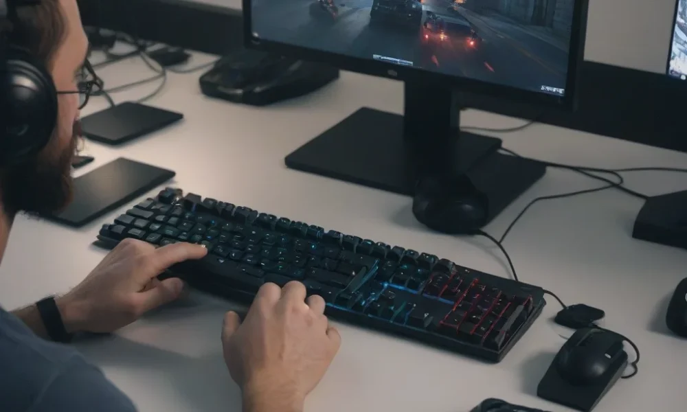 gaming on a computer as a student