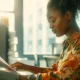 An employee of a tech company utilizing a faxing software to get work done.