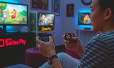 Playing video games