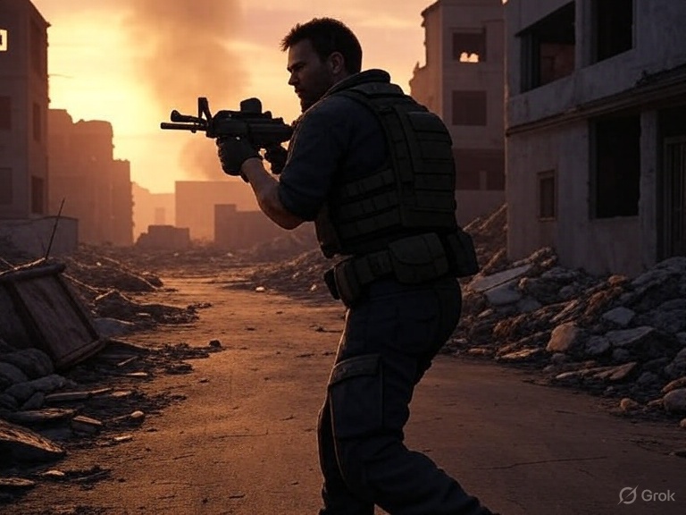 third-person shooter game