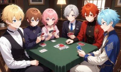 Anime Characters Playing Cards