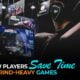 How Players Save Time in Grind Heavy Games