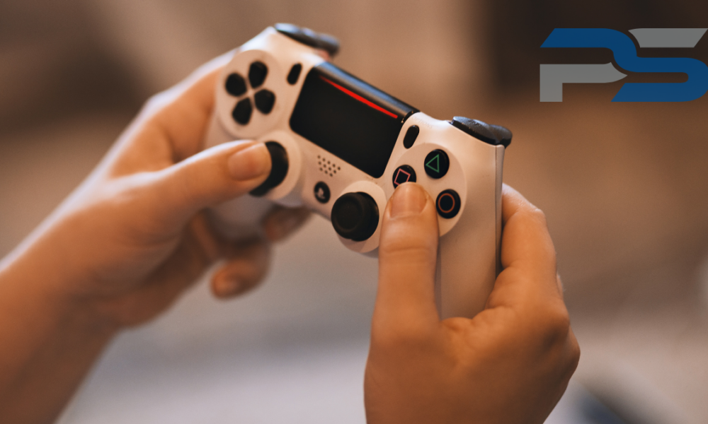 Holding PS5 Controller