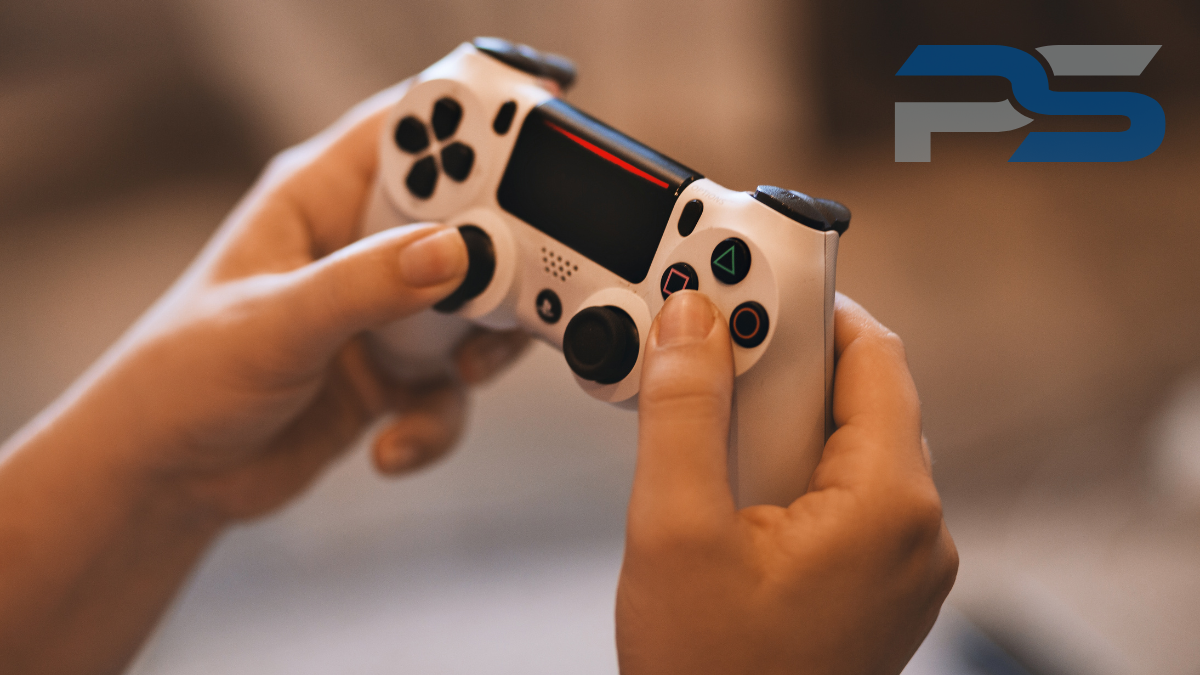 Holding PS5 Controller