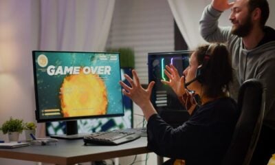 Game over on Gaming Monitor and 2 friends