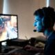 Gamer in his room