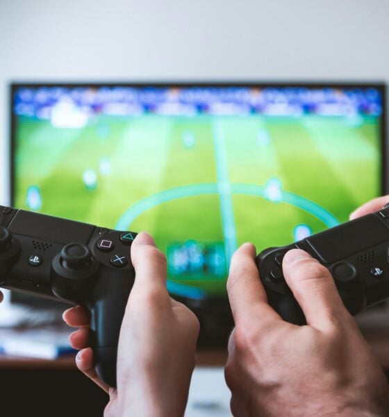 Playing football Game with Friend