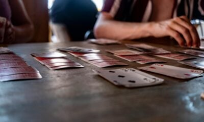 Card Game on Table
