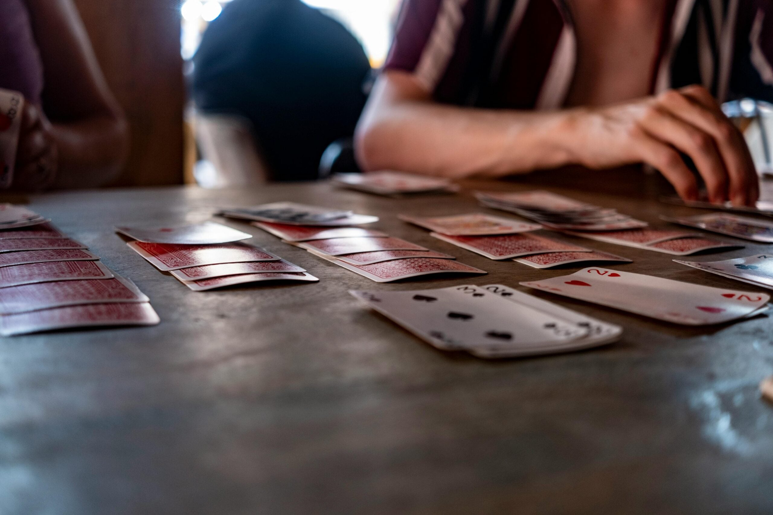 Card Game on Table