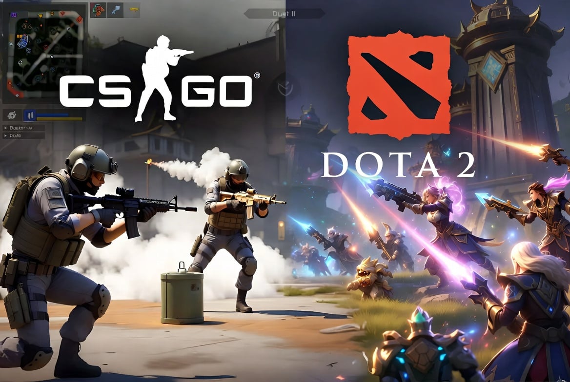 CSGO and Dota 2