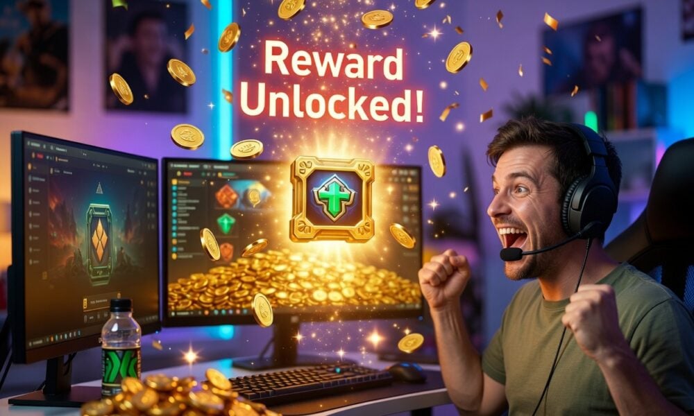 Rewarded in video game