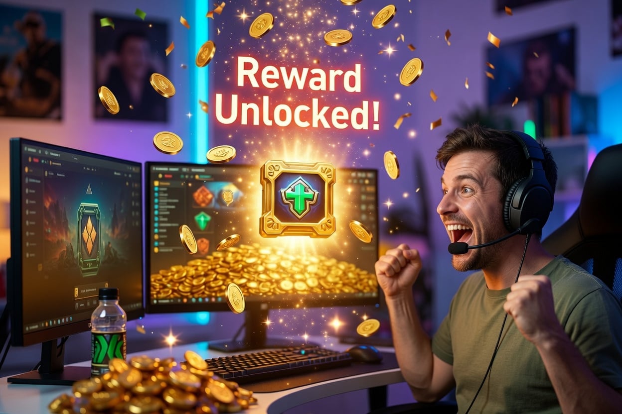 Rewarded in video game