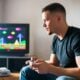 Playing on retro console